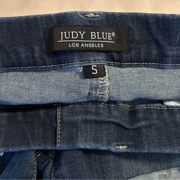 Judy Blue Womens Size S Isla Pull On High Rise Rolled Hem Dark Wash Denim Shorts - Picture 5 of 10